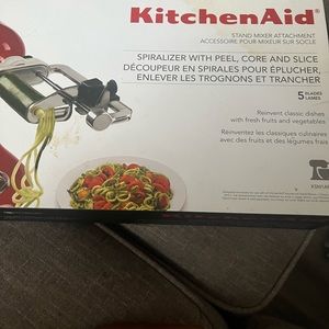 new kitchen aid spiral and peel 5 blade attachment